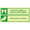 Aman.pt - Apoyar sobre la barra para abrir | Push bar to open