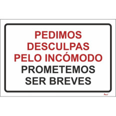 Pedimos desculpa pelo incómodo, prometemos ser breves