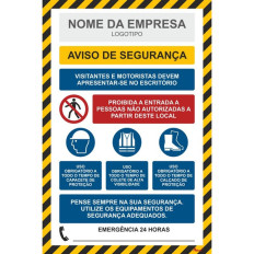 Aviso de segurança