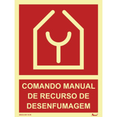 Comando manual de recurso de desenfumagem