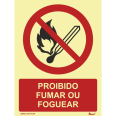 P003 - Proibido fumar ou foguear