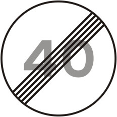 C20b - Fim da limitação de velocidade de 40 km/h