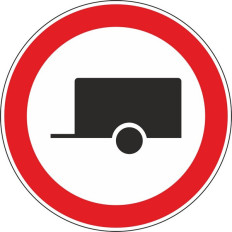 C3n - Trânsito proibido a veículos com reboque