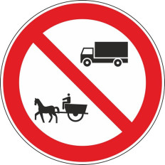 C4d - Trânsito proibido a automóveis de mercadorias e a veículos de...