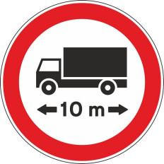 C7 - Trânsito proibido a veículos ou conjunto de veículos de compri...