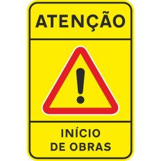 Atenção - Início de Obras