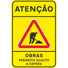 Atenção - Obras (Trânsito sujeito a espera)