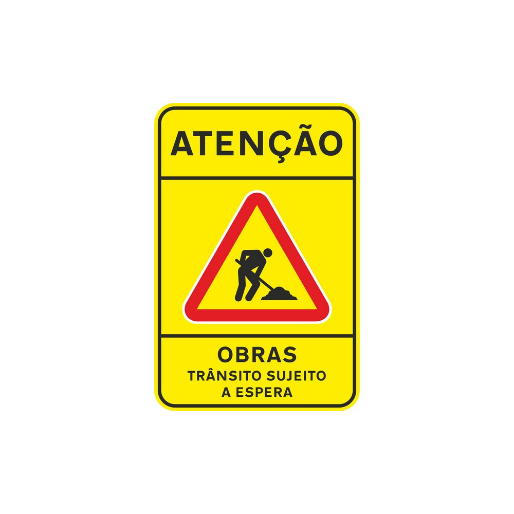 Atenção - Obras (Trânsito sujeito a espera)