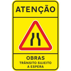 Atenção - Obras (Trânsito sujeito a espera)
