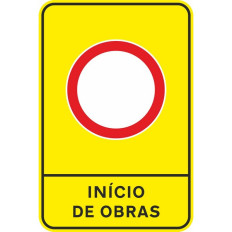 Trânsito proibido - Início de obras