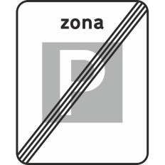 G6 - fim de zona de estacionamento autorizado