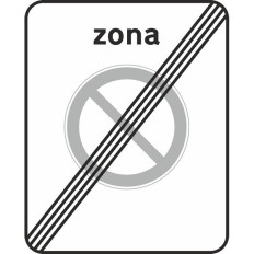 G7a - Fim de zona de paragem/ estacionamento proibidos