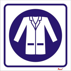 Uso obrigatório de bata de proteção