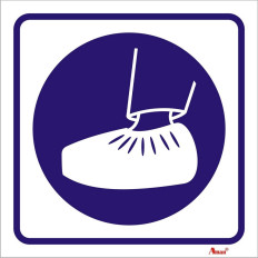 Uso obrigatório de capas para sapatos