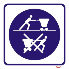 Obrigatório empurrar, não arrastar