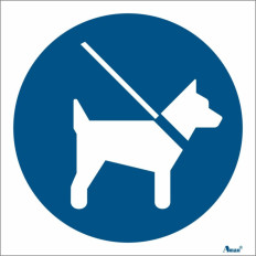 Entrada permitida a animais com trela curta ou em transportadora