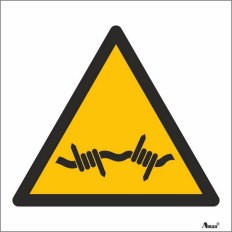 W033 - Atenção arrame farpado