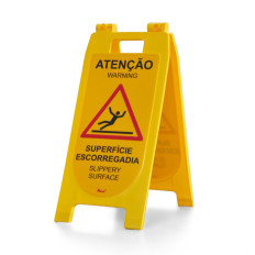 Cavalete económico | Atenção superfície escorregadia