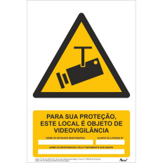 Para sua proteção este local é objeto de videovigilância - Lei 34/2013
