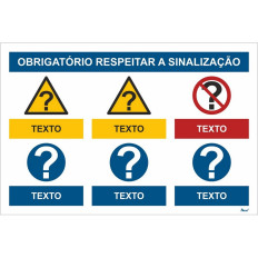 Base composta personalizável - 6 pictogramas